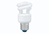 BEC fluorescent Panasonic, soclu E27, putere 8W, forma spirala, lumina alb rece, alimentare 220 - 240 V, &quot;EFD8E65HD3E&quot; (timbru verde 0.45 lei)