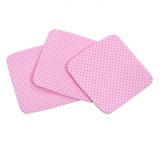 șervețele Curățare, Roz, Set 50 Bucăți, Bumbac, 5x5 cm, Oem