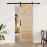 vidaXL Ușă glisantă ORKDAL Natural și Negru 73,5 x 211 cm 3445558