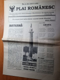 Ziarul plai romanesc 30 septembrie 1995-ziar din cernauti