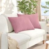 vidaXL Perne pentru canapea 2 pcs Roz 70 x 50 cm Țesătură din corduroy 42013760