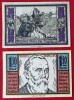 Germania lot 2 notgeld 2 x 1,5 Mark Stolp aUNC **