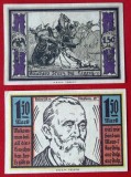 Germania lot 2 notgeld 2 x 1,5 Mark Stolp aUNC **