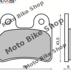 MBS Placute frana Sherco 125-290 '99-'01/ Beta Rev3 250 '00-'04 (MCB766), Cod Produs: 225100640RM