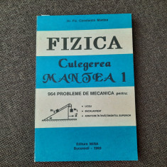 FIZICA 964 PROBLEME DE MECANICA CONSTANTIN MANTEA 1993