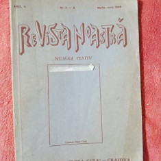 Revista Noastra - Liceul de Fete "Elena Cuza" Craiova Anul V Nr. 5-8 Martie-Iunie 1946