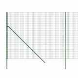Gard plasa de sarma, verde, 2,2x10 m, otel galvanizat GartenMobel Dekor, vidaXL