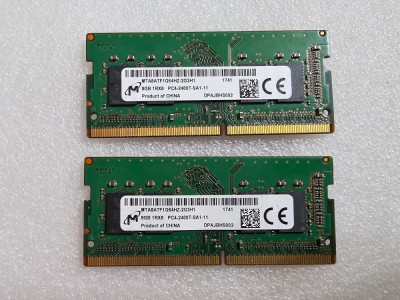 Kit memorie RAM laptop Micron 16GB (2 x 8GB) DDR4 2666MHz MTA8ATF1G64HZ-2G3H1 foto