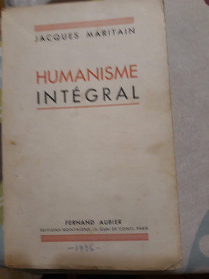 Jacques Maritain - Humanisme integral foto