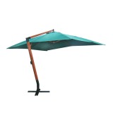 VidaXL Umbrelă de soare suspendată 300 x 400 cm, Verde