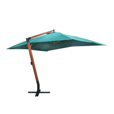 vidaXL Umbrelă de soare suspendată 300 x 400 cm, Verde foto