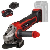 Einhell TE-AG 18/115-2 Li PXC + Starter Kit - Polizor unghiular 115 mm + Set 1 acumulator si incarcator Li-Ion 18 V 4 Ah