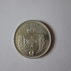 Brazilia 500 Reis 1861 argint în stare foarte bună