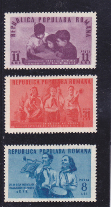 1950 LP 265 - 1 AN DE LA INFIINTAREA ORGANIZATIEI DE PIONIERI SERIE MLH