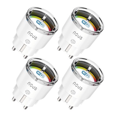 Set 4 prize inteligente WiFi NOUS A1, 15A, Monitorizare energie foto