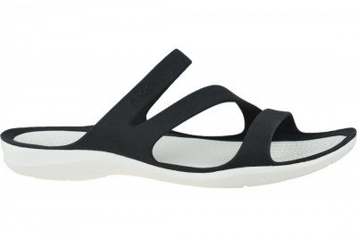 Papuci flip-flop Crocs W Swiftwater Sandals 203998-066 negru foto