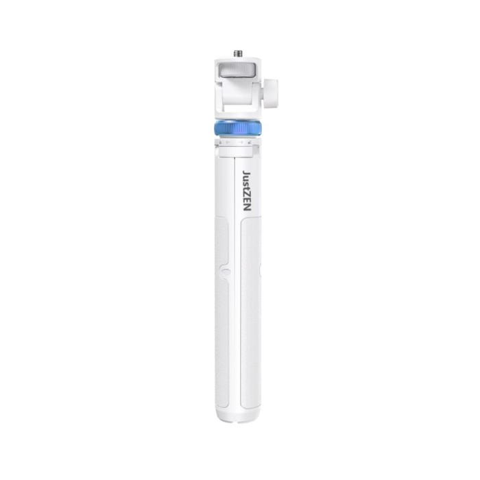 Trepied foto telescopic profesional JustZEN, pentru telefon/camera foto/GoPro, telecomanda bluetooth, functie selfie stick, ajustabil, Universal