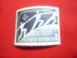 Serie Congres IBFG 1955 Austria ,1valoare 1 sh. ultramarin, Nestampilat