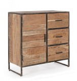Cumpara ieftin Comoda lemn maro otel Elmer 90x40x90 cm