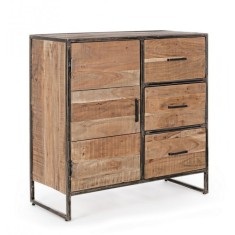 Comoda lemn maro otel Elmer 90x40x90 cm