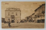 SILISTRA , STRADA PARIS , CLADIRI CU MAGAZINE LA PARTER , CARTE POSTALA ILUSTRATA , 1928