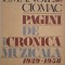 Pagini de cronica muzicala, vol. II (1939-1958) - Emanoil Ciomac
