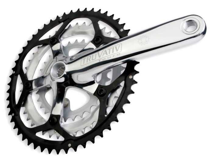 Angrenaj Pedalier TRUVATIV TOURO TRIPLE, Powerspl, Argintiu Ultimate FactoryBikes