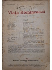 Paul Zarifopol - Viata romaneasca, vol. 11, anul XVIII (Editia: 1926) foto