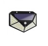 Lampa solara cu senzor de miscare, 100 LED, lumina alb/rece, negru, KIK
