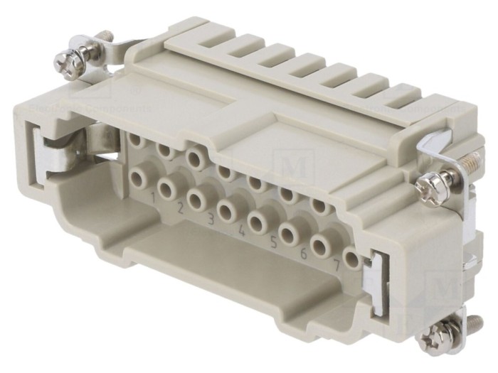Conector HDC Inserturi Contact Tată 16P 16A