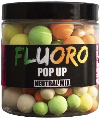 Pop-up LK BAITS Fluoro Boilies Neutral Mix, 10-18mm