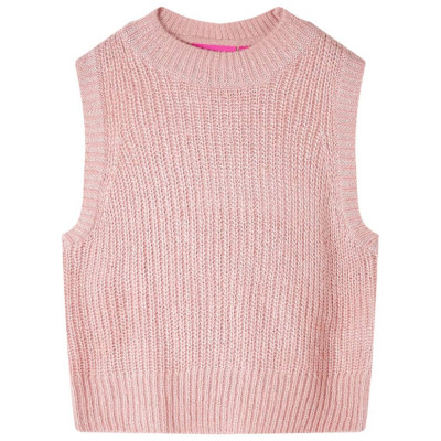 Vestă pulover pentru copii tricotată, roz deschis, 116 14511 foto