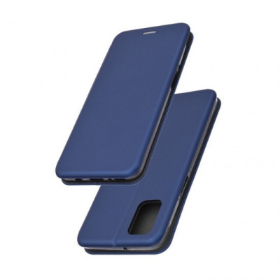 Husa Flip cover magnetic compatibila cu Samsung Galaxy A02S, Albastru foto