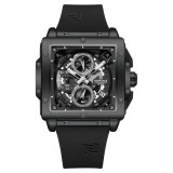 Ceas Barbati Naviforce 8064 Negru , Functii Multiple, Design Luxury, Cronometru, Rezistent la Apa 3ATM