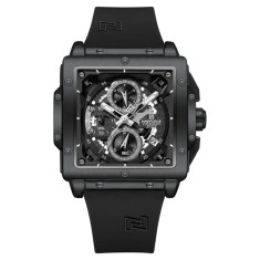 Ceas Barbati Naviforce 8064 Negru , Functii Multiple, Design Luxury, Cronometru, Rezistent la Apa 3ATM