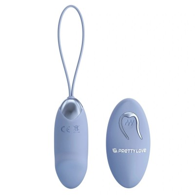 Ou Vibrator Julia Dream Chaser, Remote Control, 12 Moduri Vibratii, Silicon, USB, Albastru Deschis foto