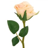 Floare Artificială, Trandafir, Tulpină Scurtă, Culoare Somon, 30 cm, Oem