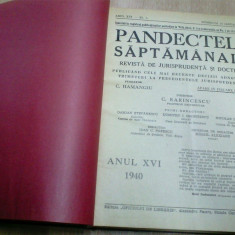 PANDECTELE SAPTAMANALE - 1940