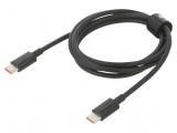 Cablu USB C 1m negru 100W cu mufă din ambele părţi, Baseus