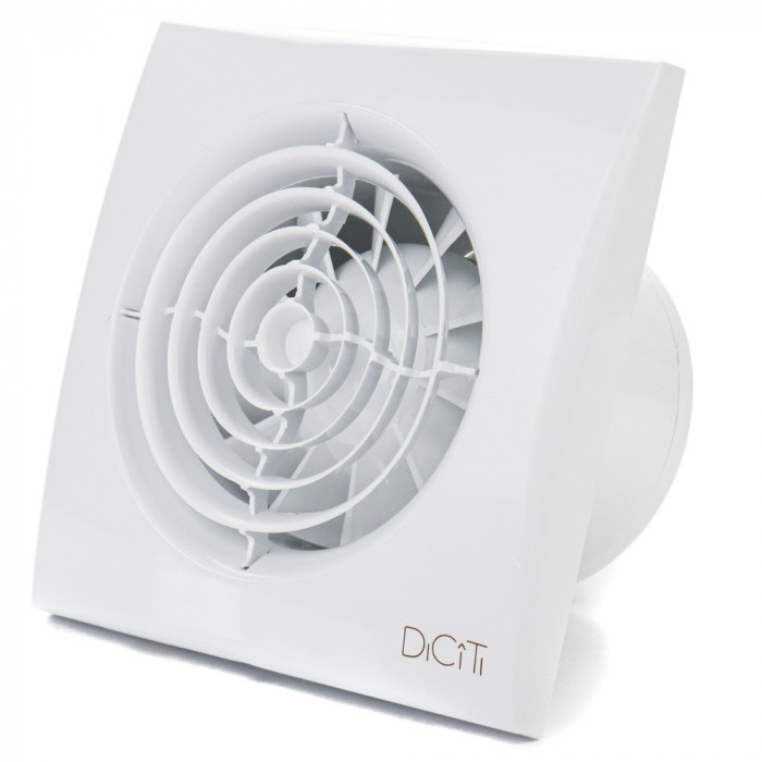 Ventilator baie AURA 5C Silent, Clapeta antiretur, Garantie 5 ani, Motor Long Life 40000h, Debit 180mc/h, &Oslash;125mm