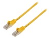 Cablu Patch Cord Goobay SF/UTP Cat5e 5m Galben, Conductor Litat, PVC, pentru Retea