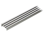 Profil aluminiu argintiu 1m pentru LED-uri