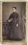 foto CDV sec XIX Smaranda Stoica Nasturel, atelier Franz Duschek Bucuresci