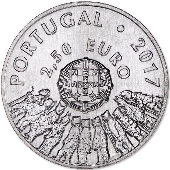 Portugalia 2,5 Euro 2017 (Caretos from Tras-os-Montes) KM-875 UNC !!!