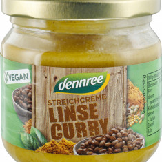 Crema tartinabila cu linte si curry bio 180g Dennree