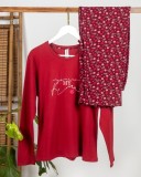 Cumpara ieftin Pijama dama "Everyday", din bumbac, doua piese, 14900, Rosu