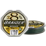 Fir Textil Konger Rigging Line Braider X8 Olive Green, 10m, 0.18mm, 21.4kg