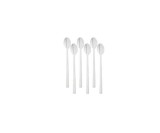 Set 6 linguri pentru bautura Ernesto, lungime 20 cm, otel inoxidabil