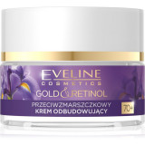 Eveline Cosmetics Gold &amp; Retinol Cremă regeneratoare &icirc;mpotriva ridurilor 70+ 50 ml