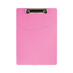 Clipboard A4 DACO Simplu, Roz, Material Plastic, Clipboarduri Simple, Clipboard Documente, Accesorii Documente, Suport de Scris, Clipboard Simplu pent